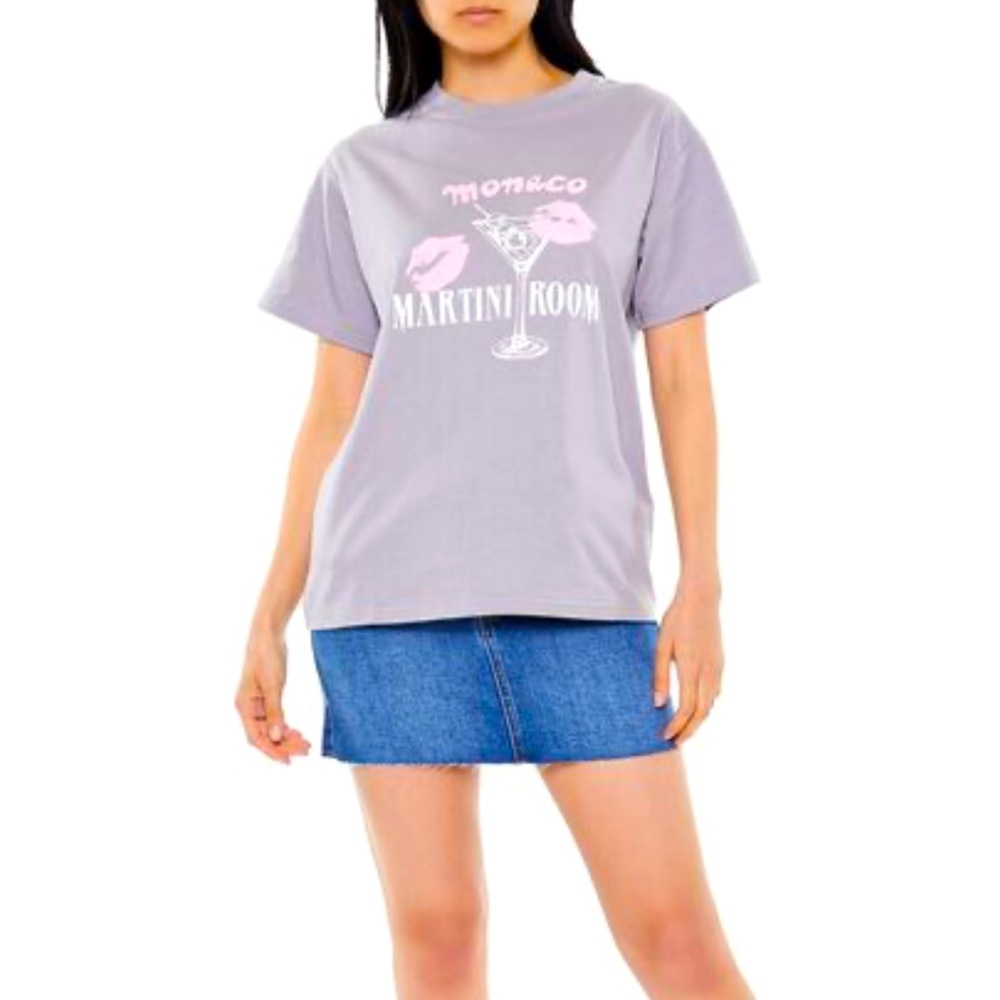 *New* Monaco Martini Room Graphic Tee gray